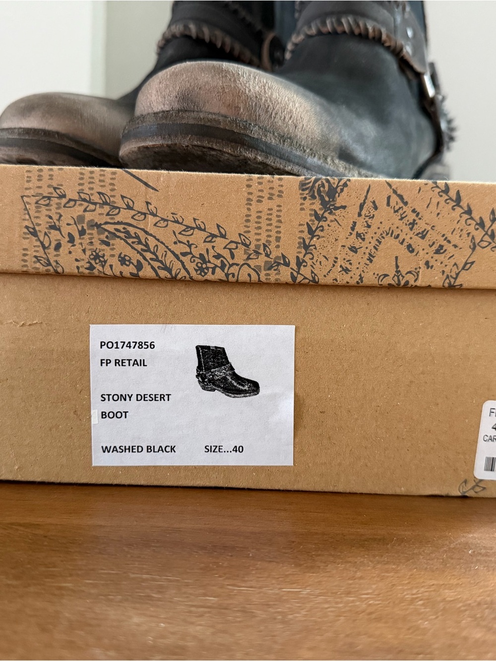 Free People Stony Desert Distressed Leather Ankle Booties - Picture 11 of 11